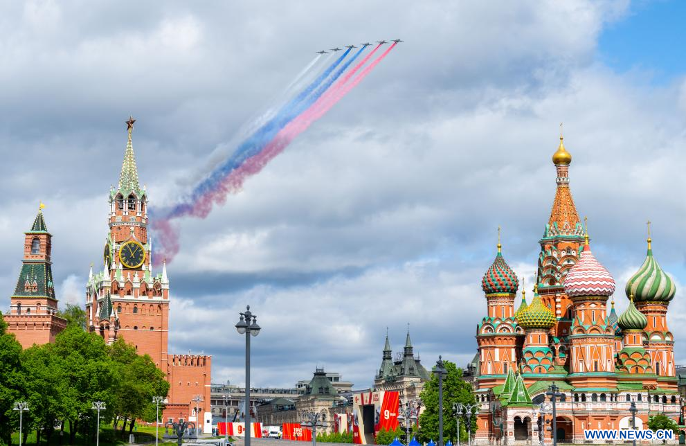 Russie : répétition du défilé militaire du Jour de la Victoire à Moscou