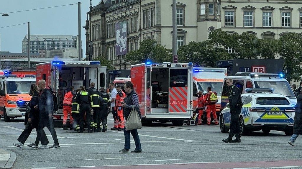 12 blessés dans une attaque au couteau à la gare de Hambourg