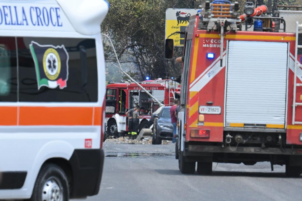 Italie : le bilan de l'explosion dans une station-service à Rome porté à 45 blessés