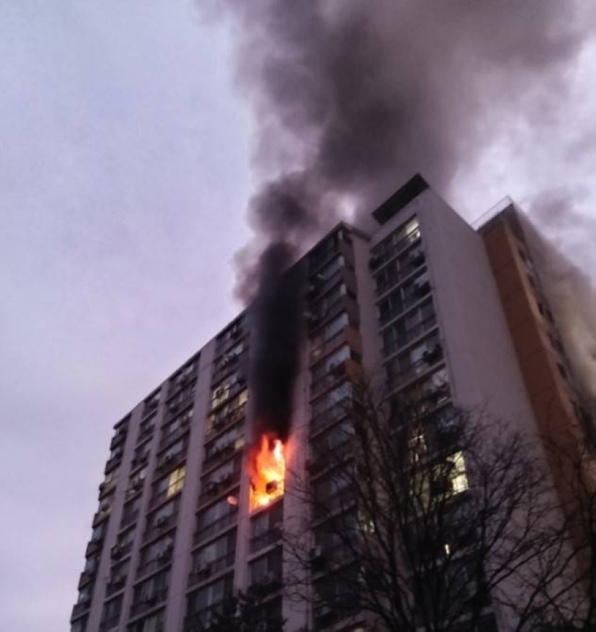 Incendie dans un immeuble de grande hauteur à Séoul