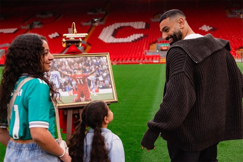 Mohamed Salah à Liverpool, l'artiste fait sa sortie