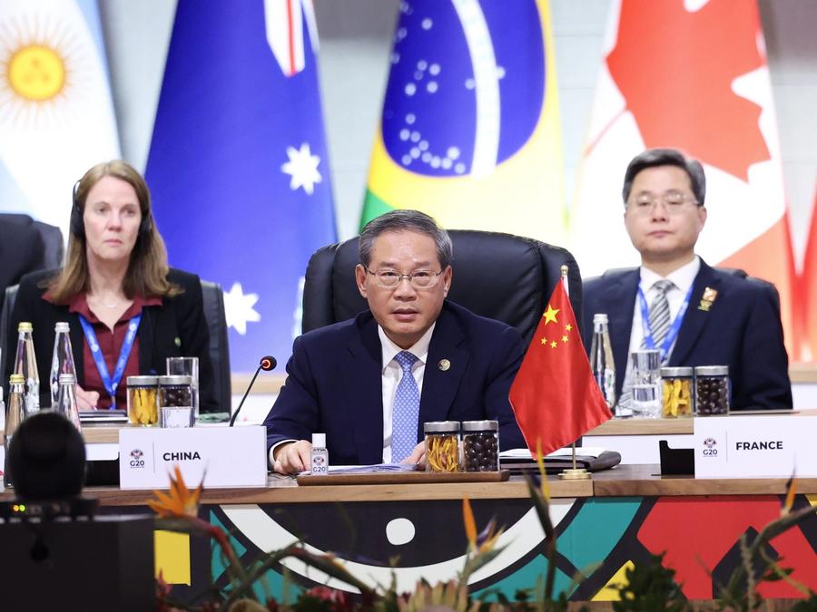 Le PM chinois exhorte le G20 à défendre le libre-échange et à construire une économie mondiale ouverte