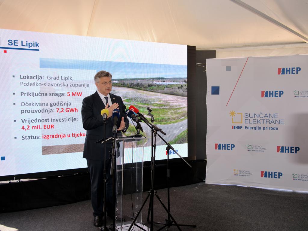 Lancement des travaux du plus grand projet d'énergie solaire de Croatie, qui sera construit par des entreprises chinoises