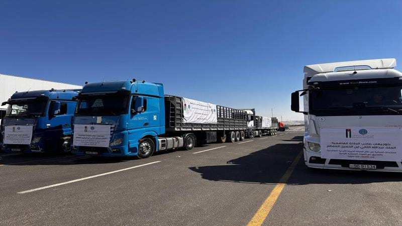 La Jordanie et le Qatar envoient des convois d'aide à la Syrie
